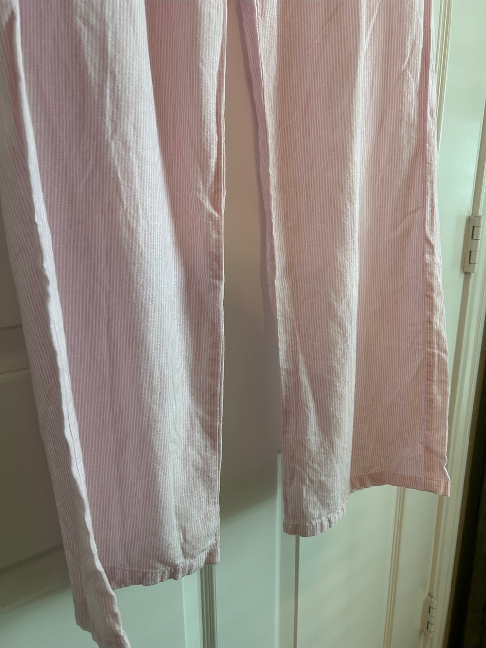 Brandy Melville NWT Pink & White Pajama Pants, One Size - Picture 5 of 6